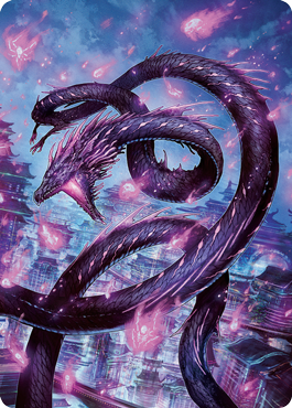 Junji, the Midnight Sky 2 Art Card [Kamigawa: Neon Dynasty Art Series] MTG Single Magic: The Gathering | Red Claw Gaming