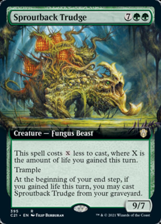 Sproutback Trudge (Extended Art) [Commander 2021] MTG Single Magic: The Gathering | Red Claw Gaming