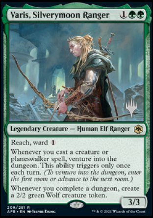 Varis, Silverymoon Ranger (Promo Pack) [Dungeons & Dragons: Adventures in the Forgotten Realms Promos] MTG Single Magic: The Gathering | Red Claw Gaming