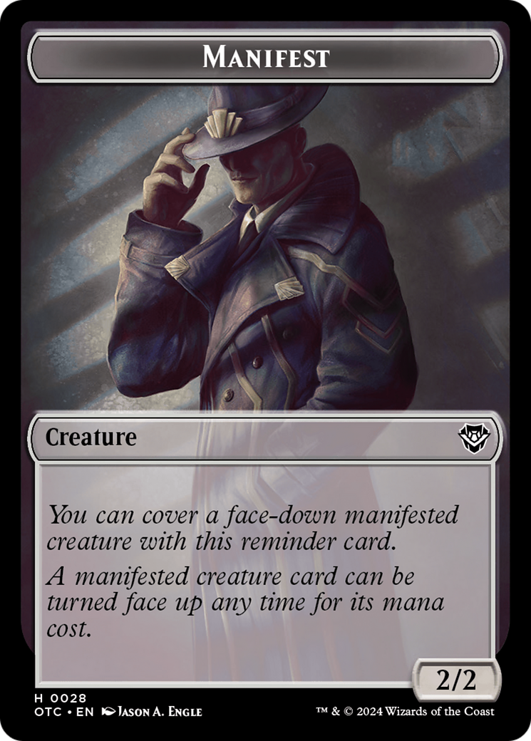 Eldrazi Scion // Manifest Double-Sided Token [Outlaws of Thunder Junction Commander Tokens] MTG Single Magic: The Gathering | Red Claw Gaming