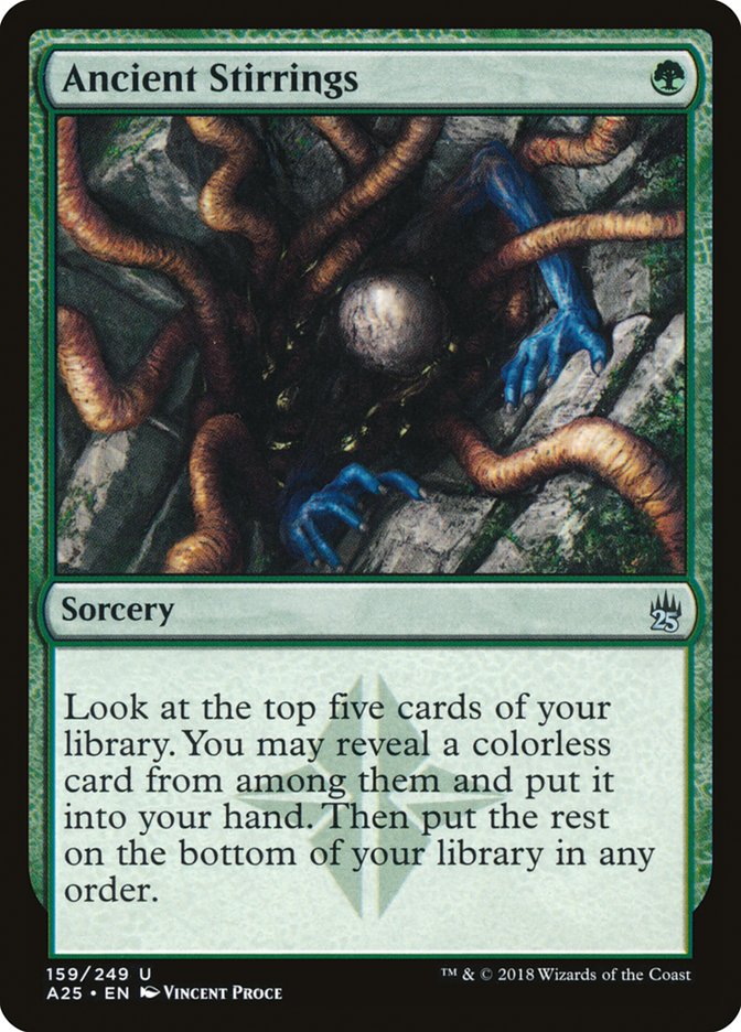 Ancient Stirrings [Masters 25] MTG Single Magic: The Gathering | Red Claw Gaming