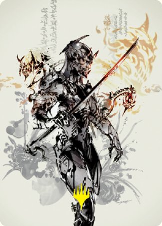 Satoru Umezawa 1 Art Card (Gold-Stamped Signature) [Kamigawa: Neon Dynasty Art Series] MTG Single Magic: The Gathering | Red Claw Gaming
