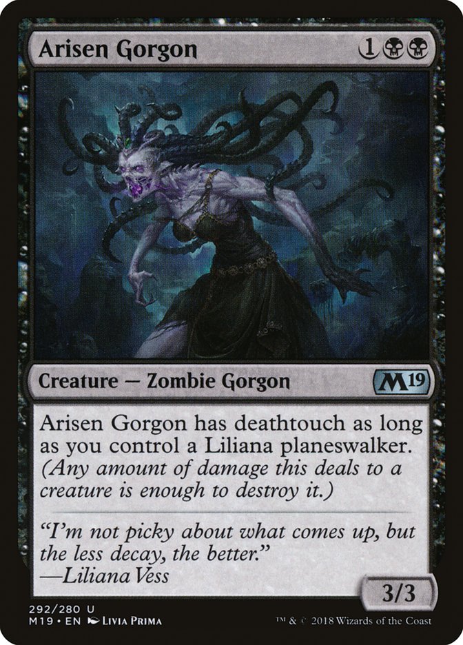 Arisen Gorgon [Core Set 2019] MTG Single Magic: The Gathering | Red Claw Gaming