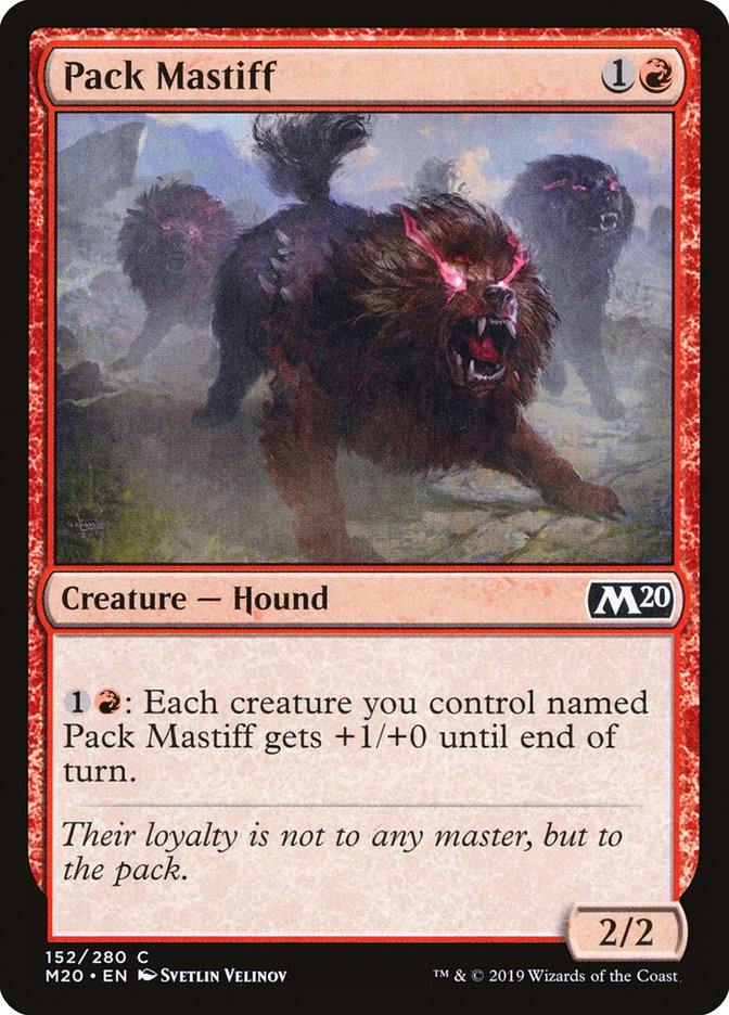 Pack Mastiff [Core Set 2020] MTG Single Magic: The Gathering | Red Claw Gaming