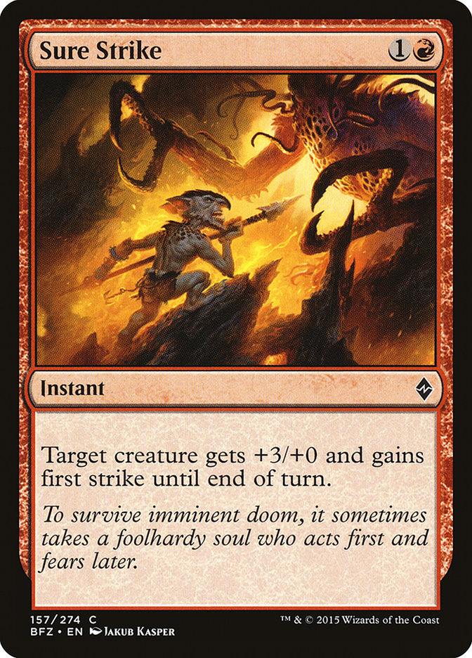 Sure Strike [Battle for Zendikar] MTG Single Magic: The Gathering | Red Claw Gaming