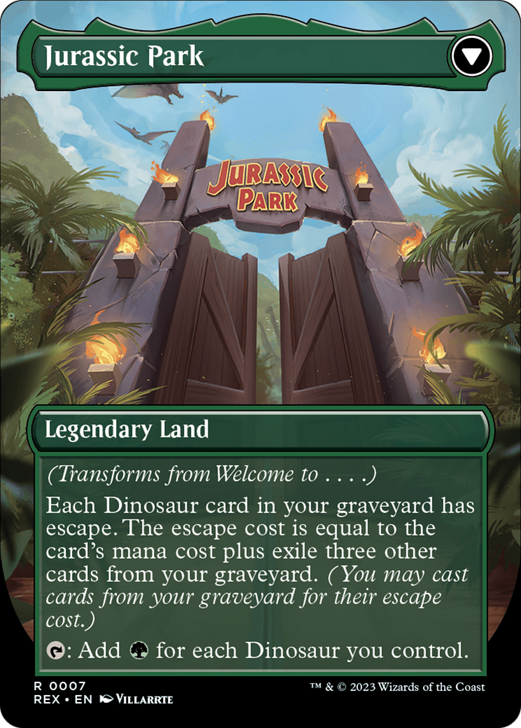 Welcome to... // Jurassic Park [Jurassic World Collection] MTG Single Magic: The Gathering | Red Claw Gaming