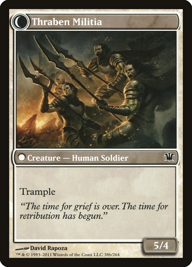 Thraben Sentry // Thraben Militia [Innistrad] MTG Single Magic: The Gathering | Red Claw Gaming