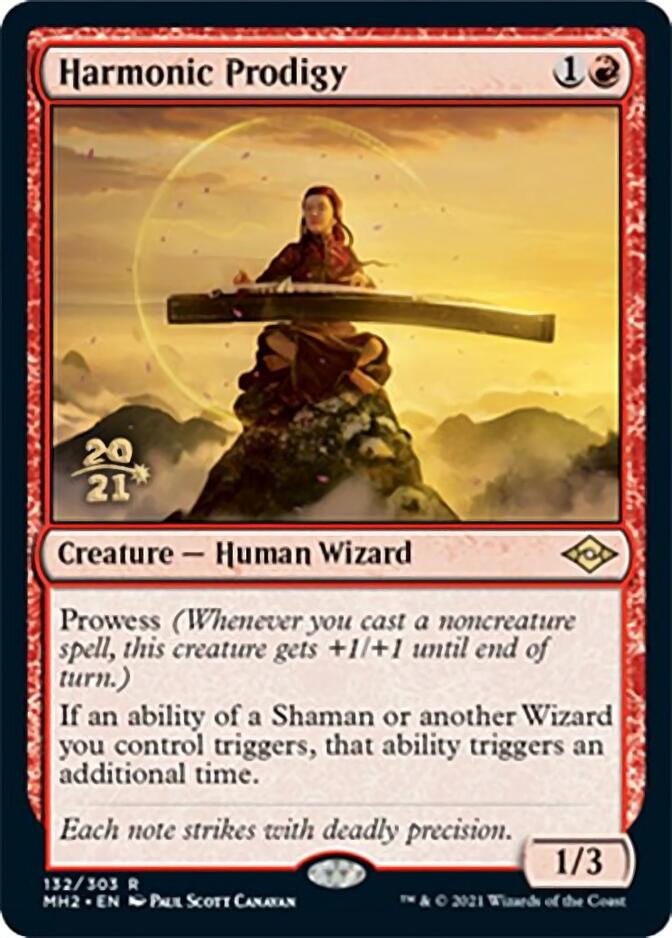 Harmonic Prodigy [Modern Horizons 2 Prerelease Promos] MTG Single Magic: The Gathering | Red Claw Gaming