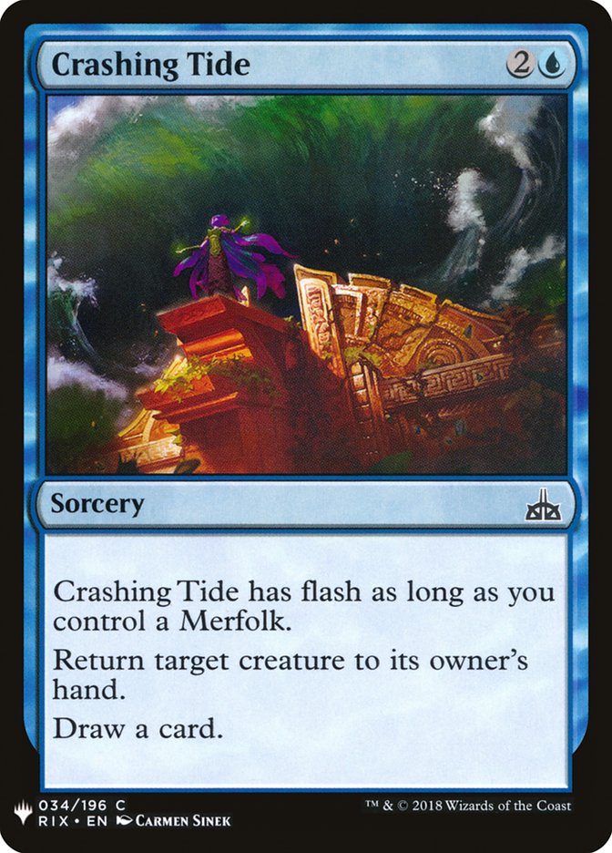 Crashing Tide [Mystery Booster] MTG Single Magic: The Gathering | Red Claw Gaming