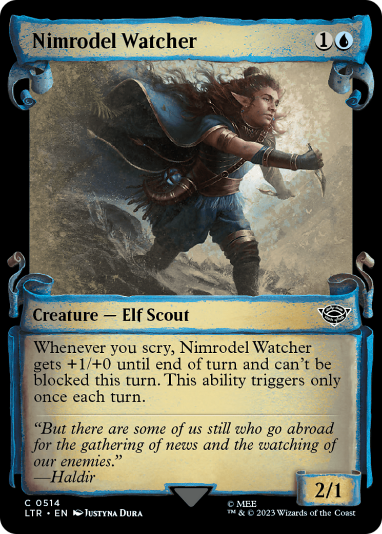Nimrodel Watcher [The Lord of the Rings: Tales of Middle-Earth Showcase Scrolls] MTG Single Magic: The Gathering | Red Claw Gaming