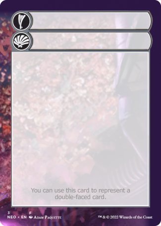 Helper Card (3/9) [Kamigawa: Neon Dynasty Tokens] MTG Single Magic: The Gathering | Red Claw Gaming