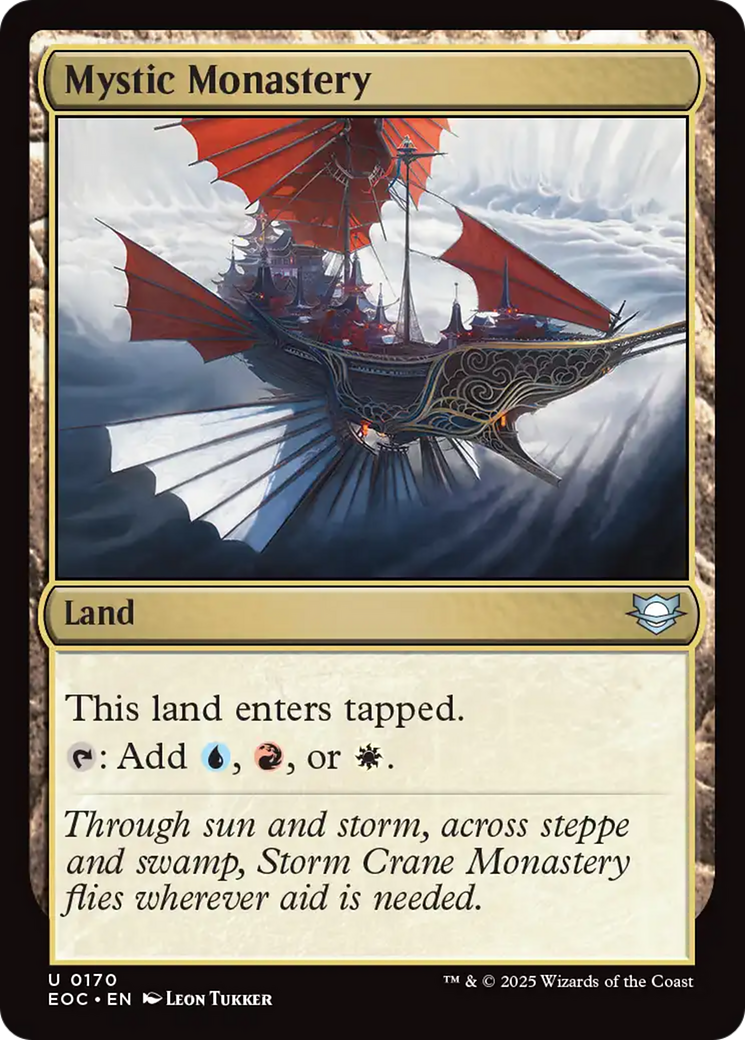 Mystic Monastery [Edge of Eternities Commander] MTG Single Magic: The Gathering | Red Claw Gaming
