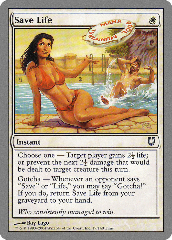 Save Life [Unhinged] MTG Single Magic: The Gathering | Red Claw Gaming