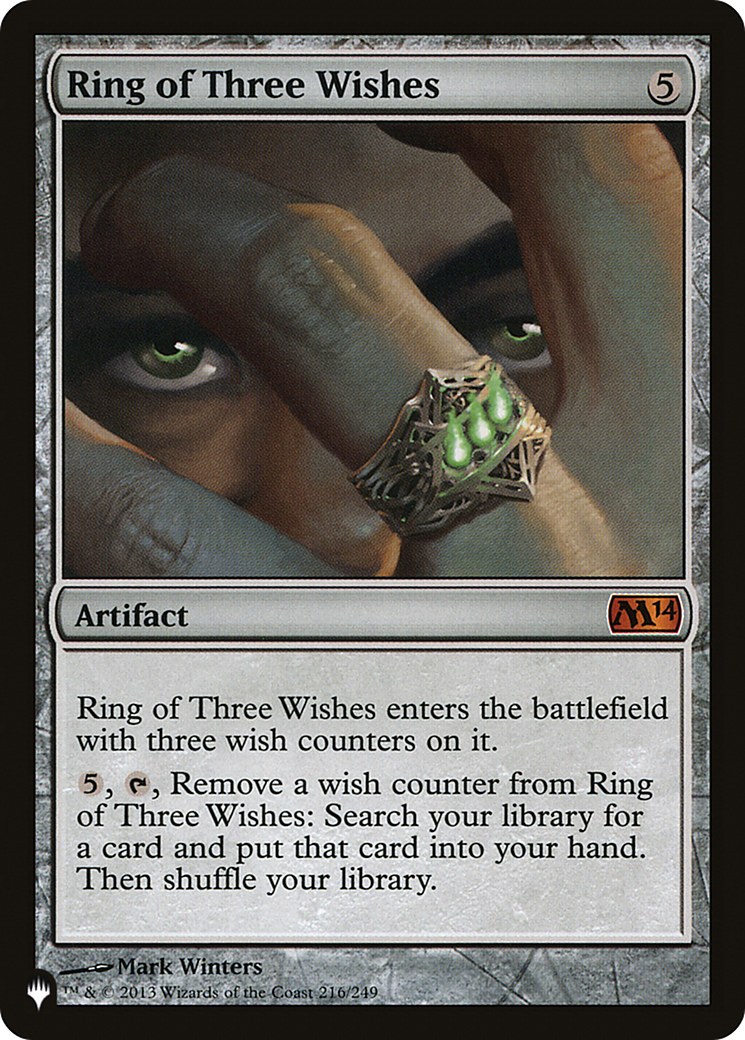 Ring of Three Wishes [The List] MTG Single Magic: The Gathering | Red Claw Gaming