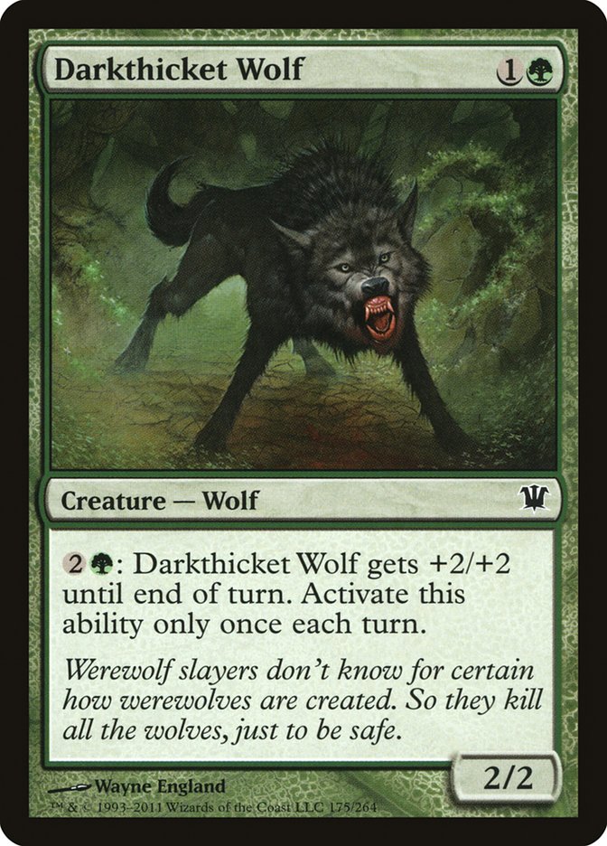 Darkthicket Wolf [Innistrad] MTG Single Magic: The Gathering | Red Claw Gaming