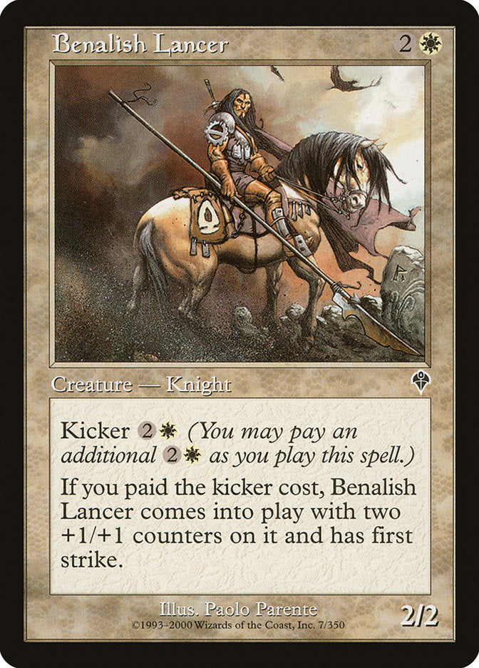 Benalish Lancer [Invasion] MTG Single Magic: The Gathering | Red Claw Gaming