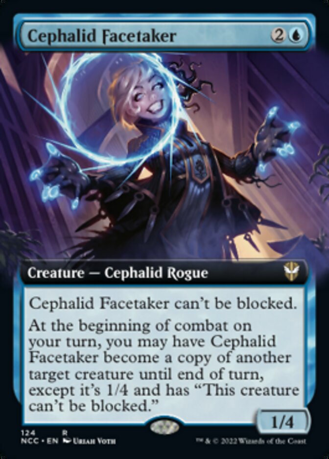 Cephalid Facetaker (Extended Art) [Streets of New Capenna Commander] MTG Single Magic: The Gathering | Red Claw Gaming