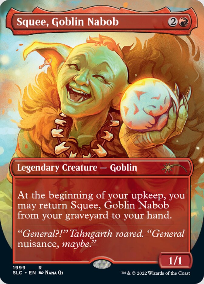 Squee, Goblin Nabob (Borderless) [Secret Lair Countdown Kit] MTG Single Magic: The Gathering | Red Claw Gaming