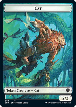 Saproling // Cat Double-Sided Token [Starter Commander Decks] MTG Single Magic: The Gathering | Red Claw Gaming
