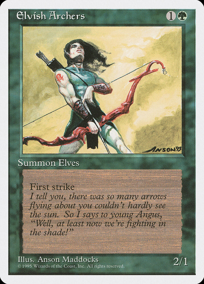 Elvish Archers [Fourth Edition] MTG Single Magic: The Gathering | Red Claw Gaming