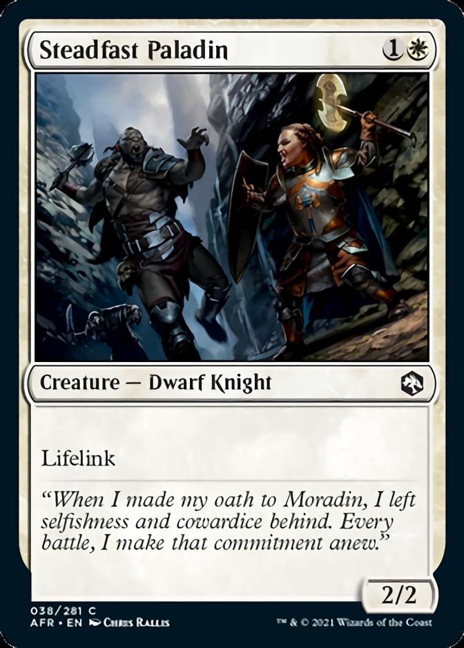 Steadfast Paladin [Dungeons & Dragons: Adventures in the Forgotten Realms] MTG Single Magic: The Gathering | Red Claw Gaming