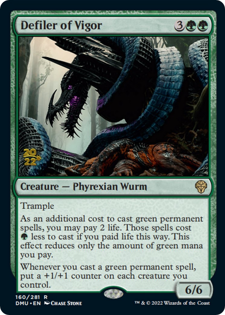 Defiler of Vigor [Dominaria United Prerelease Promos] MTG Single Magic: The Gathering | Red Claw Gaming