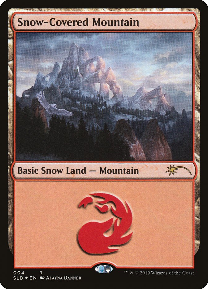 Snow-Covered Mountain (004) [Secret Lair Drop Series] MTG Single Magic: The Gathering | Red Claw Gaming