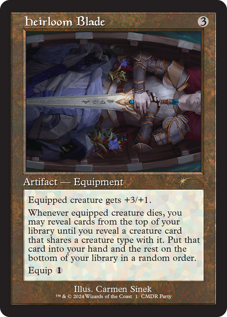 Heirloom Blade (Retro Frame) [Wizards Play Network 2024] MTG Single Magic: The Gathering | Red Claw Gaming