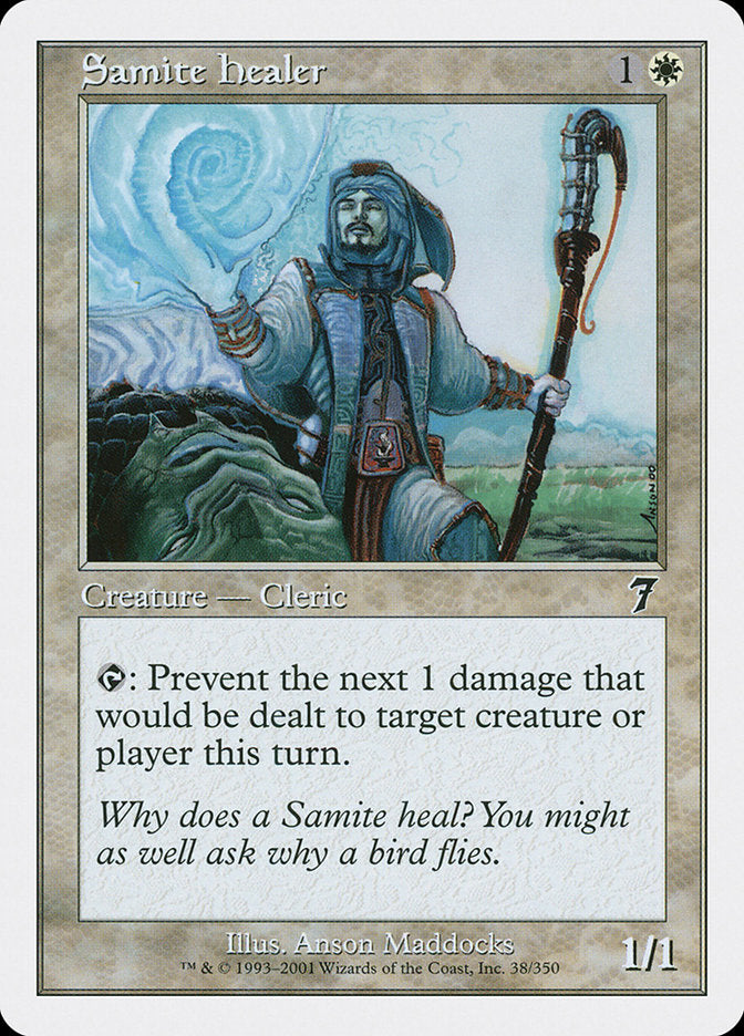 Samite Healer [Seventh Edition] MTG Single Magic: The Gathering | Red Claw Gaming