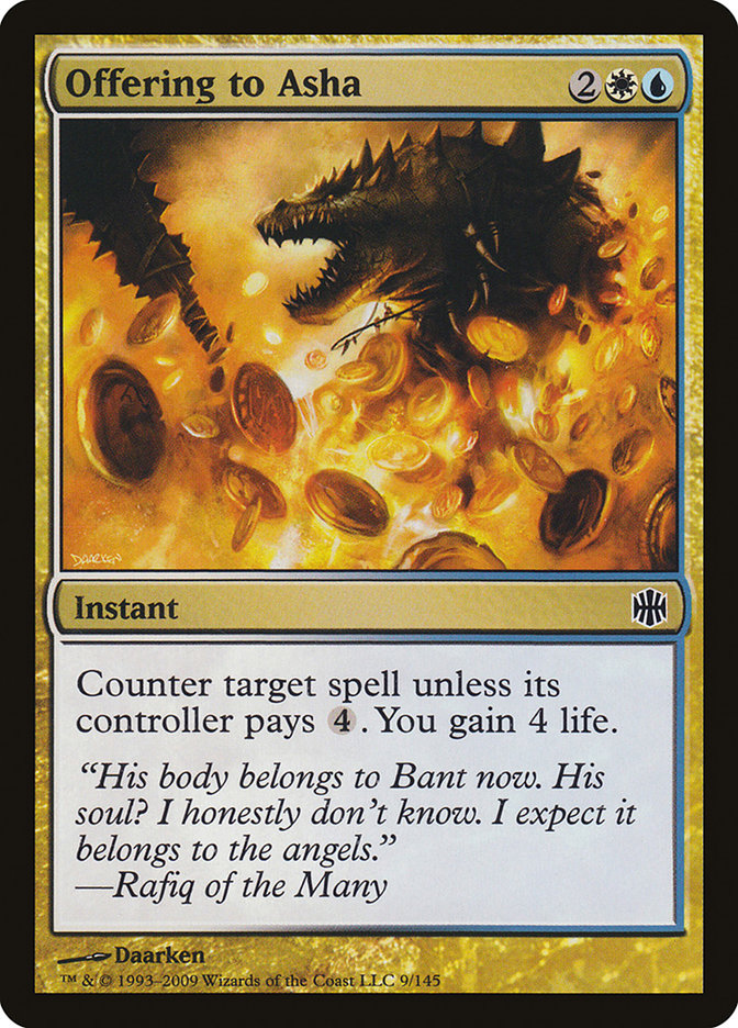 Offering to Asha [Alara Reborn] MTG Single Magic: The Gathering | Red Claw Gaming