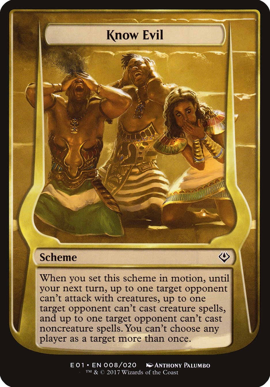 Know Evil (Schemes) [Archenemy: Nicol Bolas Schemes] MTG Single Magic: The Gathering | Red Claw Gaming