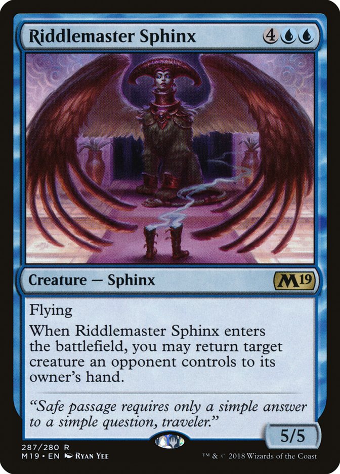Riddlemaster Sphinx [Core Set 2019] MTG Single Magic: The Gathering | Red Claw Gaming