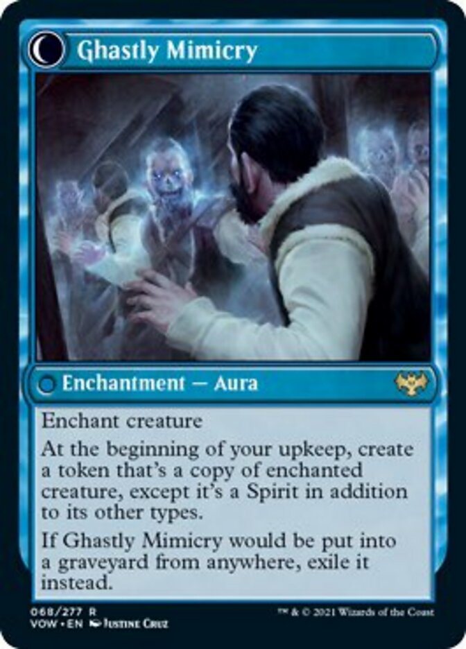 Mirrorhall Mimic // Ghastly Mimicry [Innistrad: Crimson Vow] MTG Single Magic: The Gathering | Red Claw Gaming