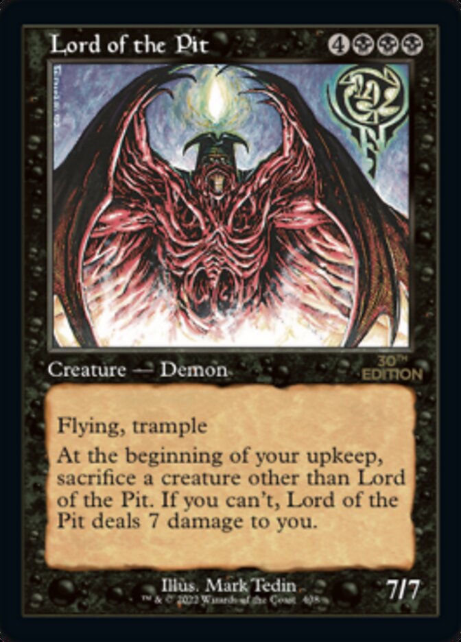 Lord of the Pit (Retro) [30th Anniversary Edition] MTG Single Magic: The Gathering | Red Claw Gaming
