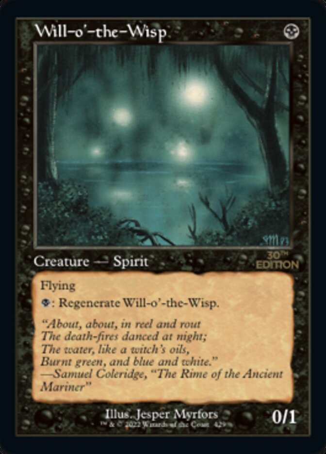 Will-o'-the-Wisp (Retro) [30th Anniversary Edition] MTG Single Magic: The Gathering | Red Claw Gaming