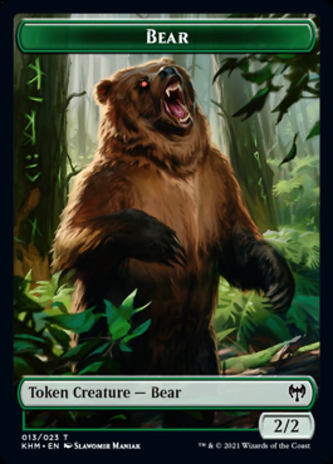 Bear Token [Kaldheim Tokens] MTG Single Magic: The Gathering | Red Claw Gaming