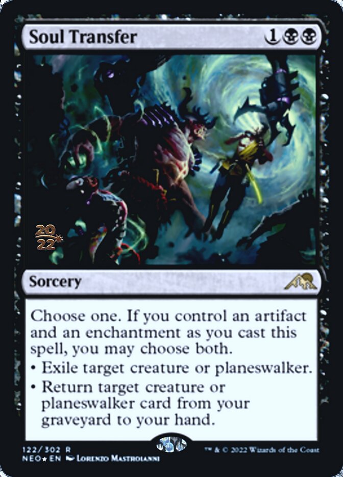 Soul Transfer [Kamigawa: Neon Dynasty Prerelease Promos] MTG Single Magic: The Gathering | Red Claw Gaming