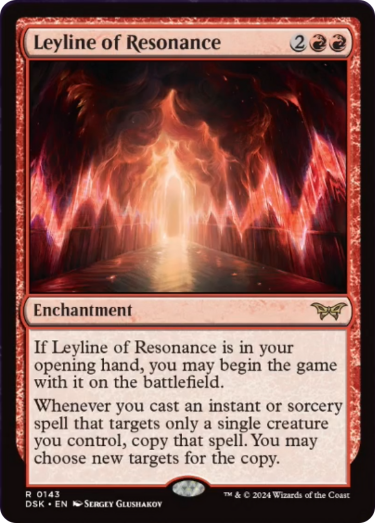Leyline of Resonance [Duskmourn: House of Horror] MTG Single Magic: The Gathering | Red Claw Gaming