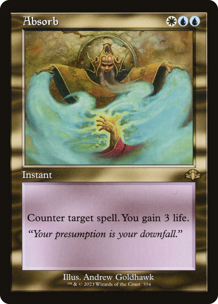 Absorb (Retro) [Dominaria Remastered] MTG Single Magic: The Gathering | Red Claw Gaming
