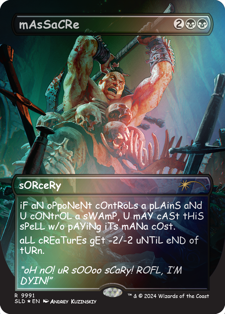 mAsSaCRe (Rainbow Foil) [Secret Lair Drop Series] MTG Single Magic: The Gathering | Red Claw Gaming