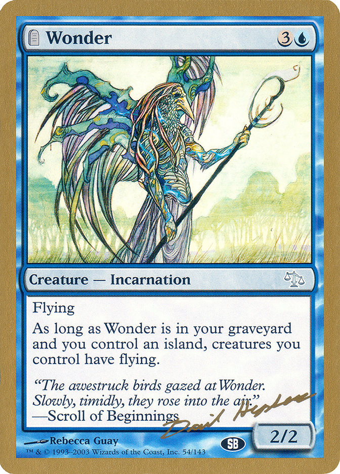 Wonder (Dave Humpherys) (SB) [World Championship Decks 2003] MTG Single Magic: The Gathering    | Red Claw Gaming