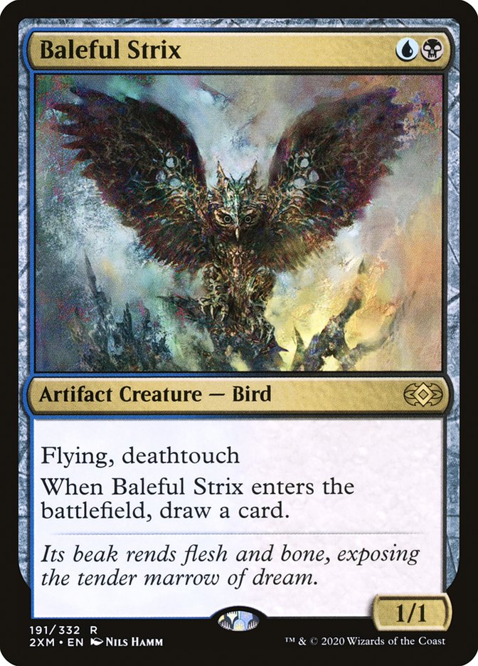 Baleful Strix [Double Masters] MTG Single Magic: The Gathering | Red Claw Gaming