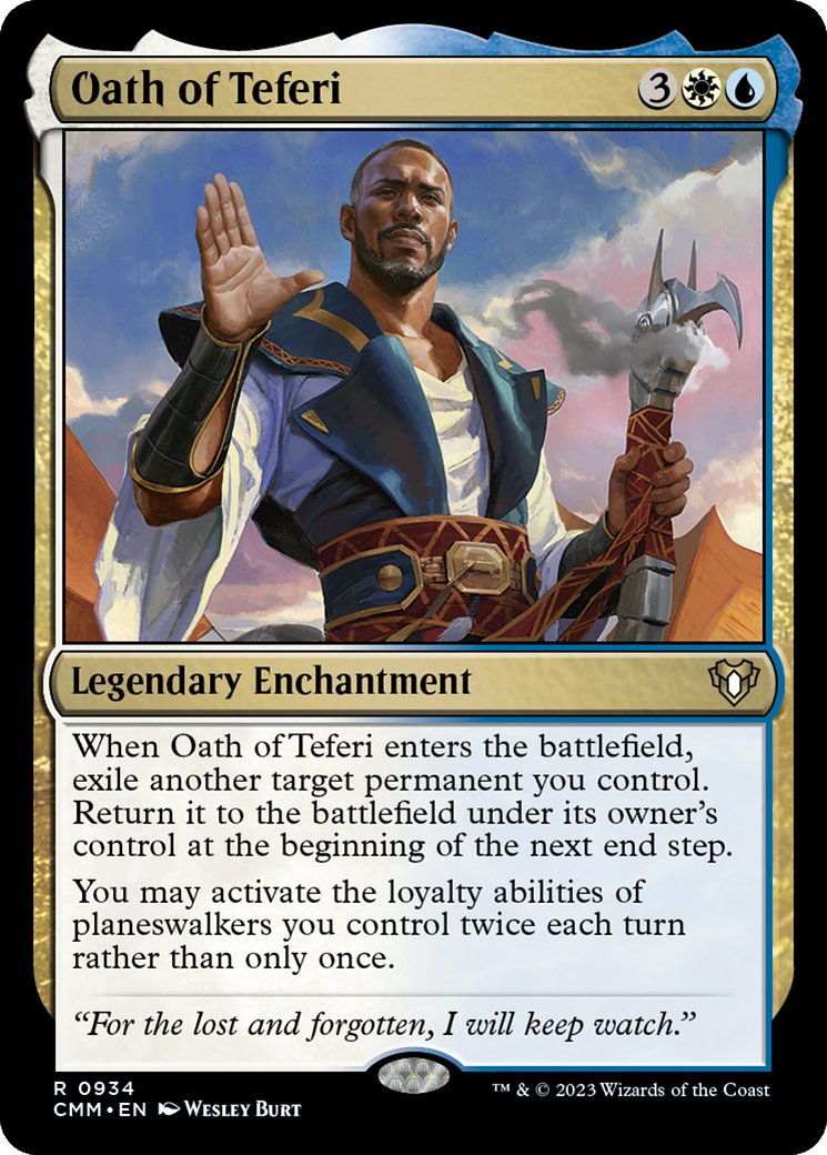 Oath of Teferi [Commander Masters] MTG Single Magic: The Gathering | Red Claw Gaming