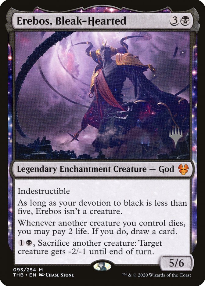 Erebos, Bleak-Hearted (Promo Pack) [Theros Beyond Death Promos] MTG Single Magic: The Gathering | Red Claw Gaming