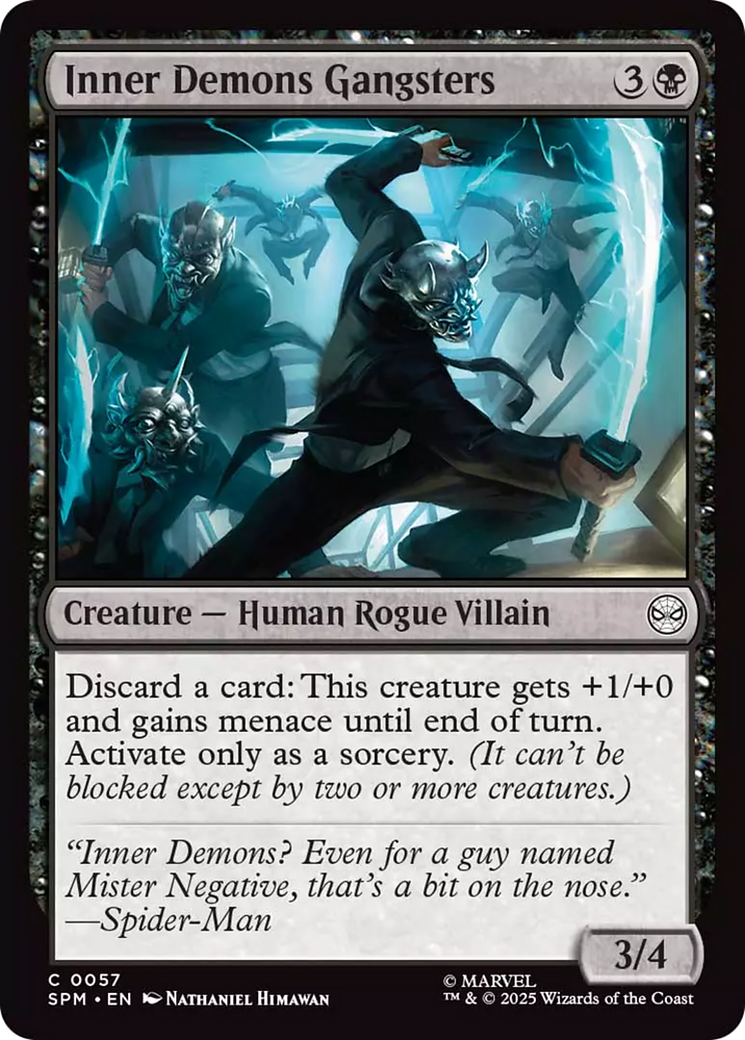 Inner Demons Gangsters [Marvel's Spider-Man] MTG Single Magic: The Gathering | Red Claw Gaming