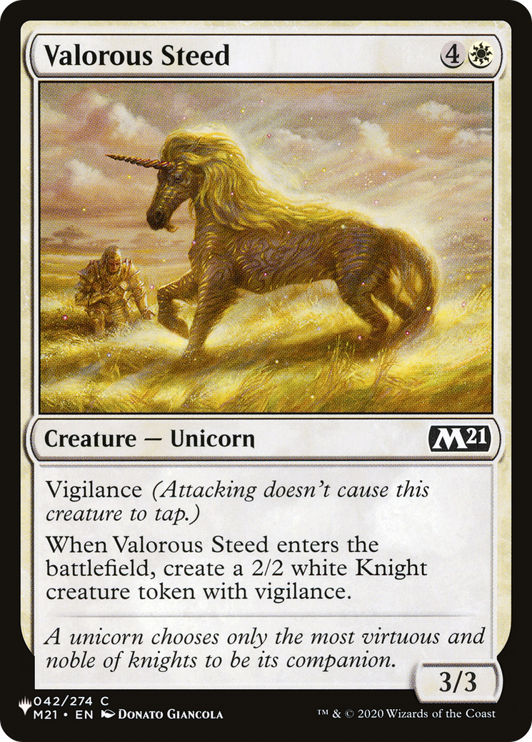 Valorous Steed [The List] MTG Single Magic: The Gathering | Red Claw Gaming
