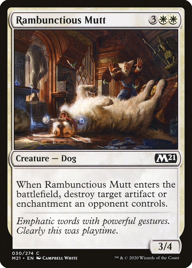 Rambunctious Mutt [Core Set 2021] MTG Single Magic: The Gathering | Red Claw Gaming