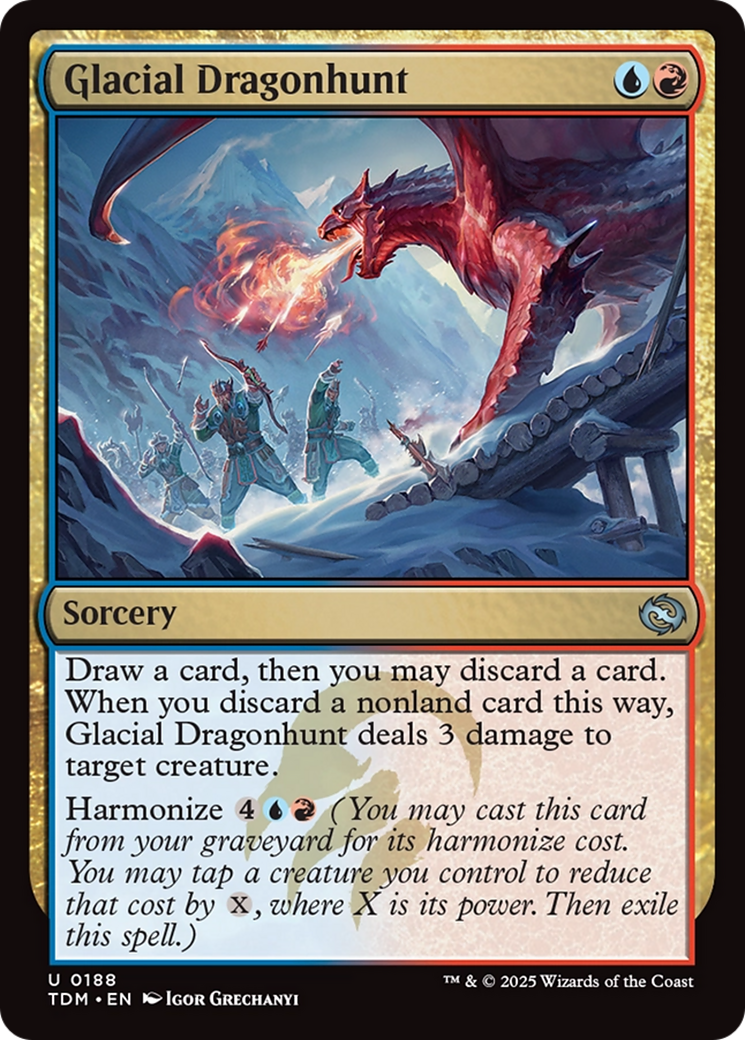 Glacial Dragonhunt [Tarkir: Dragonstorm] MTG Single Magic: The Gathering | Red Claw Gaming