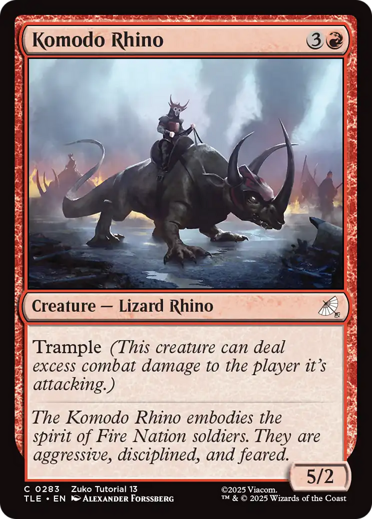 Komodo Rhino (0283) [Avatar: The Last Airbender: Eternal-Legal] MTG Single Magic: The Gathering | Red Claw Gaming