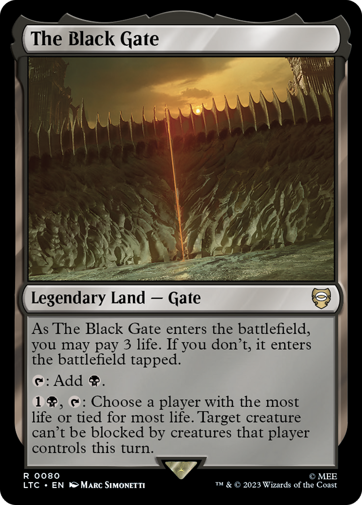 The Black Gate [The Lord of the Rings: Tales of Middle-Earth Commander] MTG Single Magic: The Gathering | Red Claw Gaming